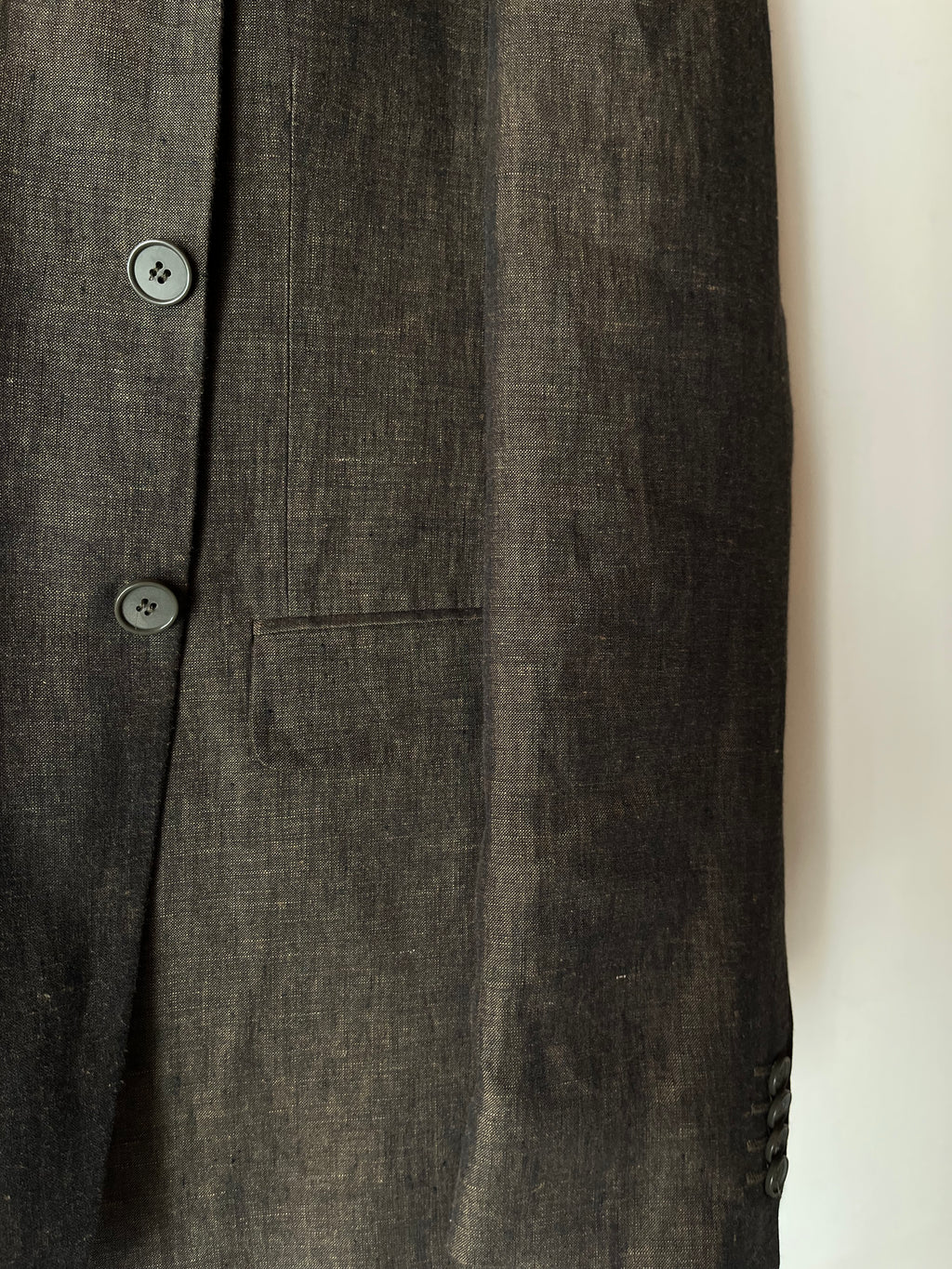 Blazer Sartoriale Made in Italy in Puro Lino - Cold Brown