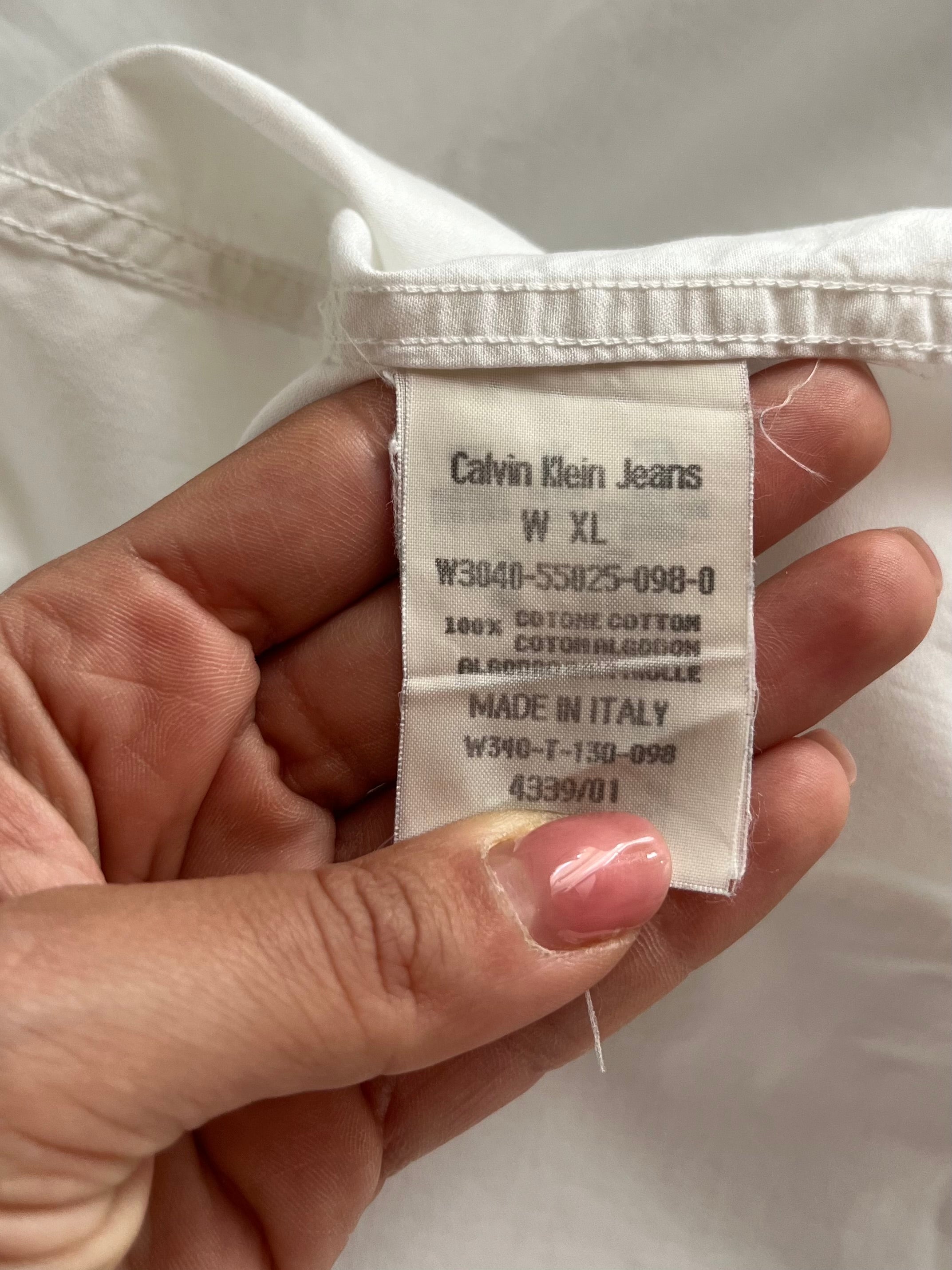 Calvin Klein shirt in Cotone bianco