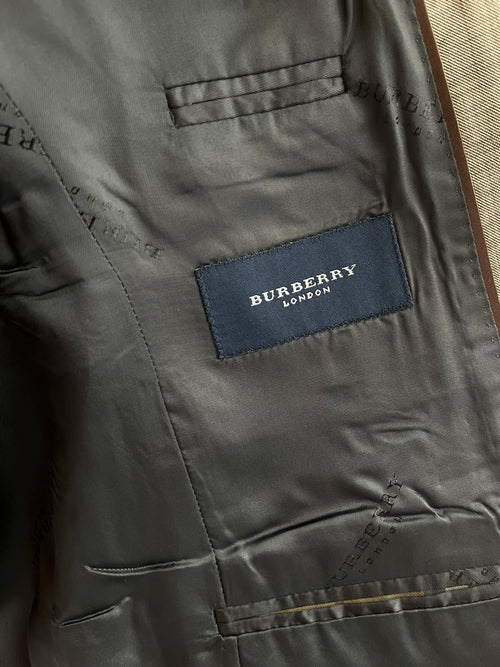 Blazer Burberry Archivio 2005 in Fresco Lana - Taupe Mélange