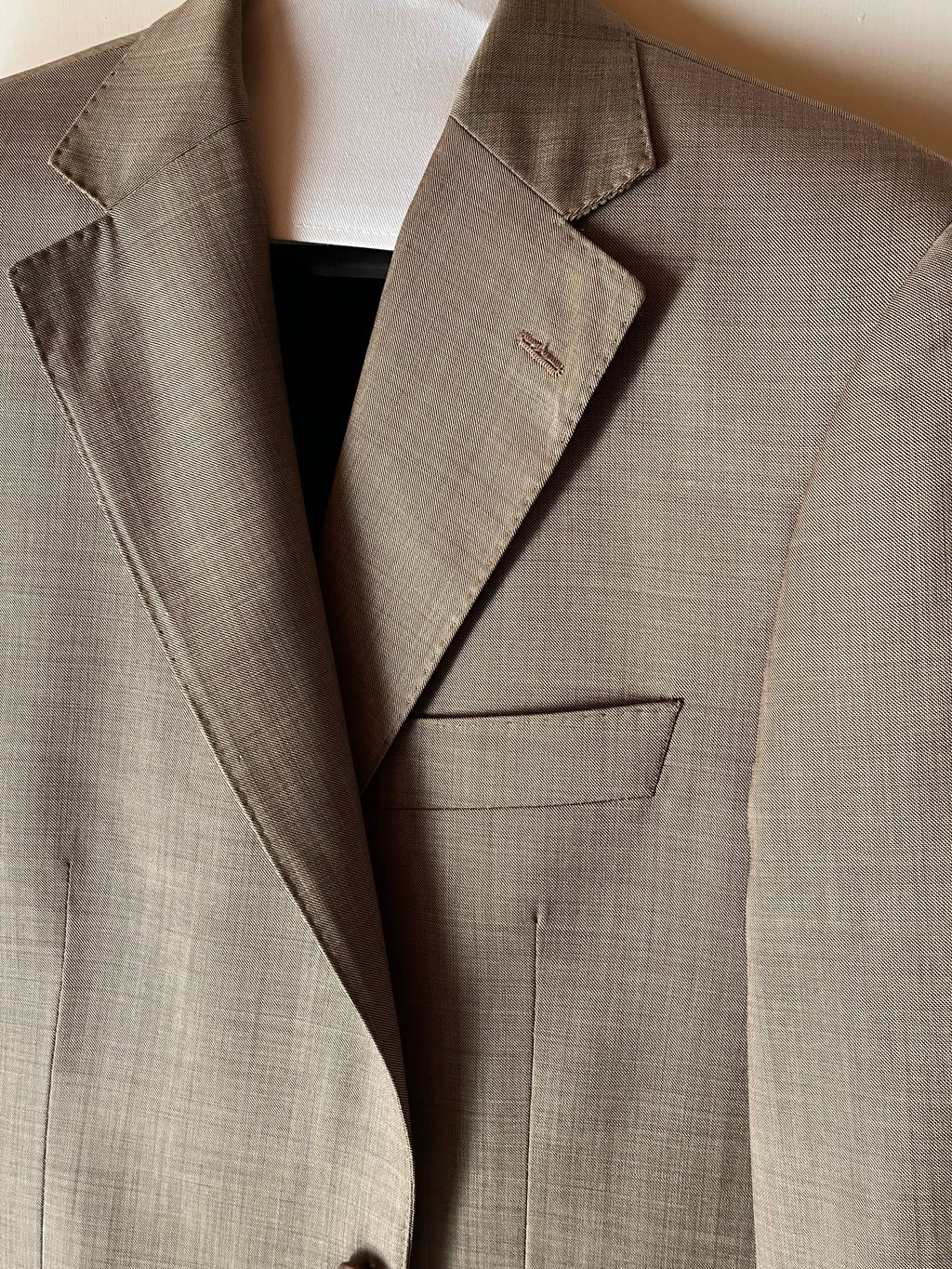 Blazer Burberry Archivio 2005 in Fresco Lana - Taupe Mélange