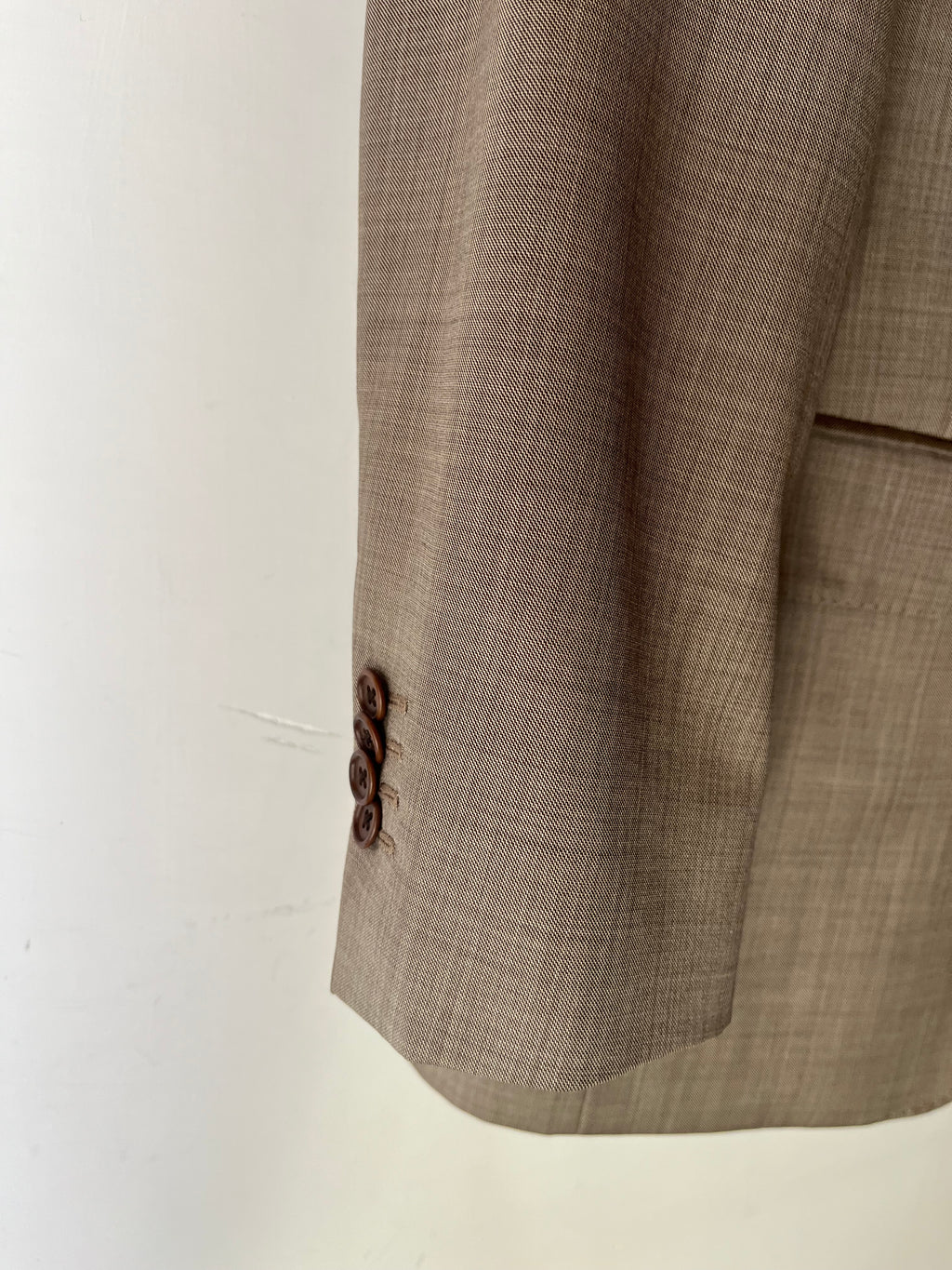 Blazer Burberry Archivio 2005 in Fresco Lana - Taupe Mélange