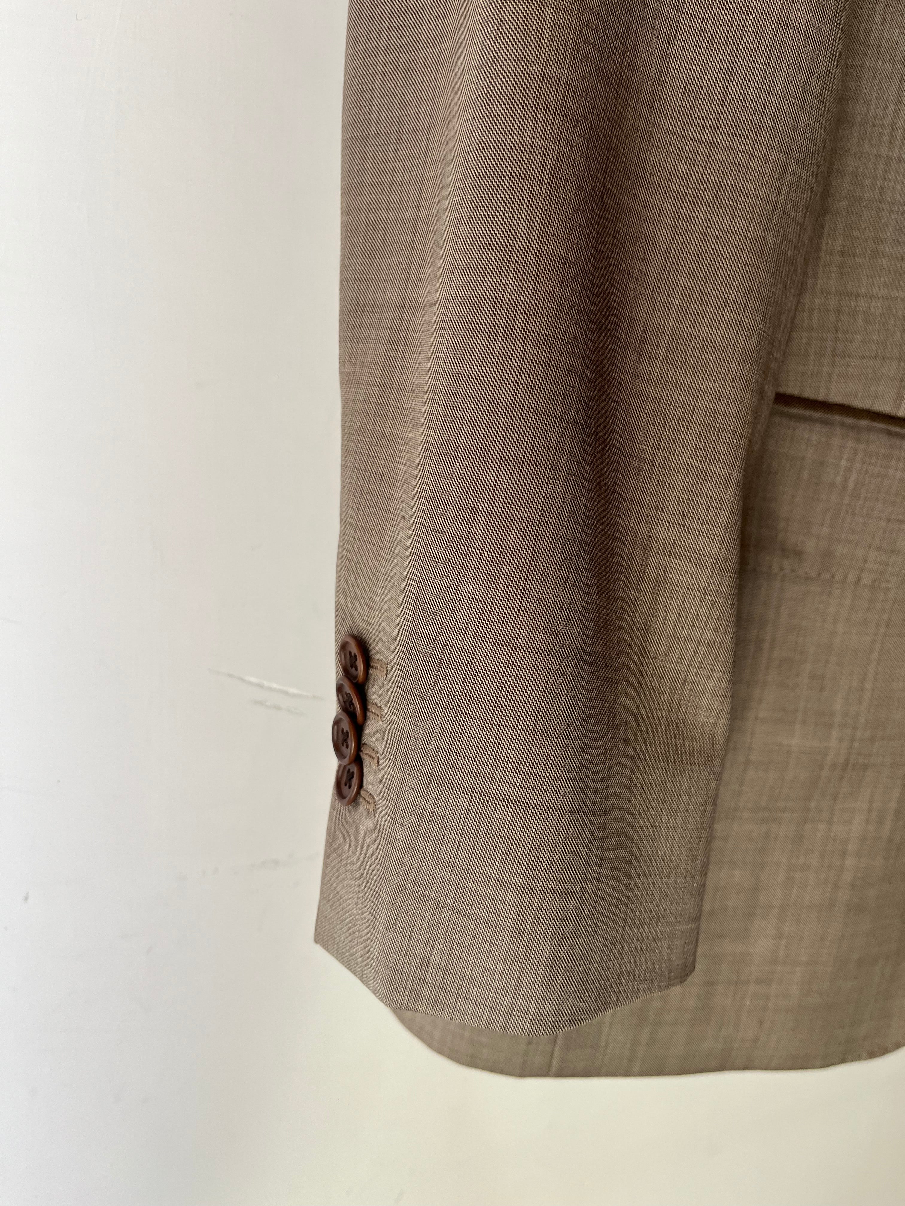 Blazer Burberry Archivio 2005 in Fresco Lana - Taupe Mélange