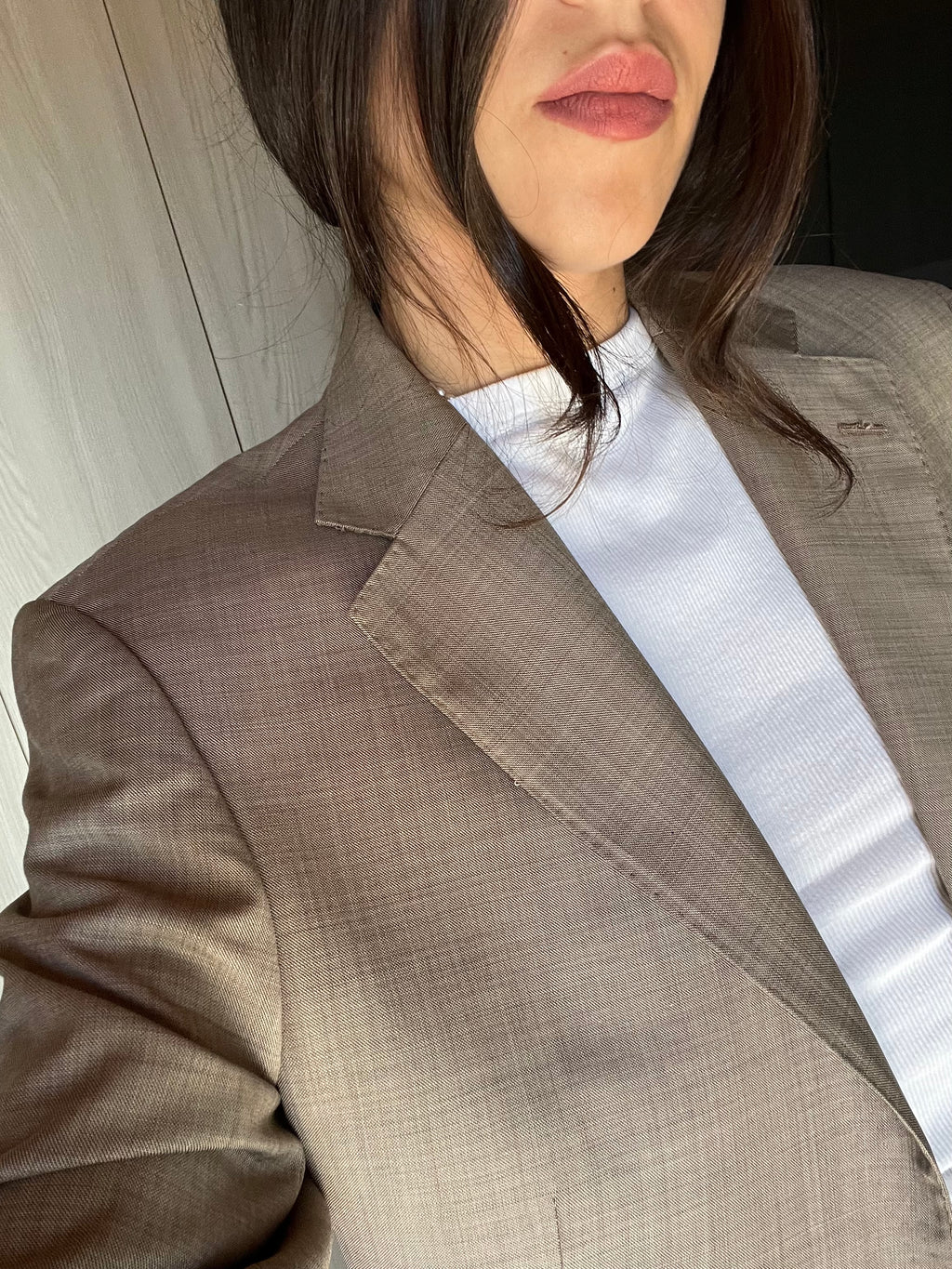 Blazer Burberry Archivio 2005 in Fresco Lana - Taupe Mélange