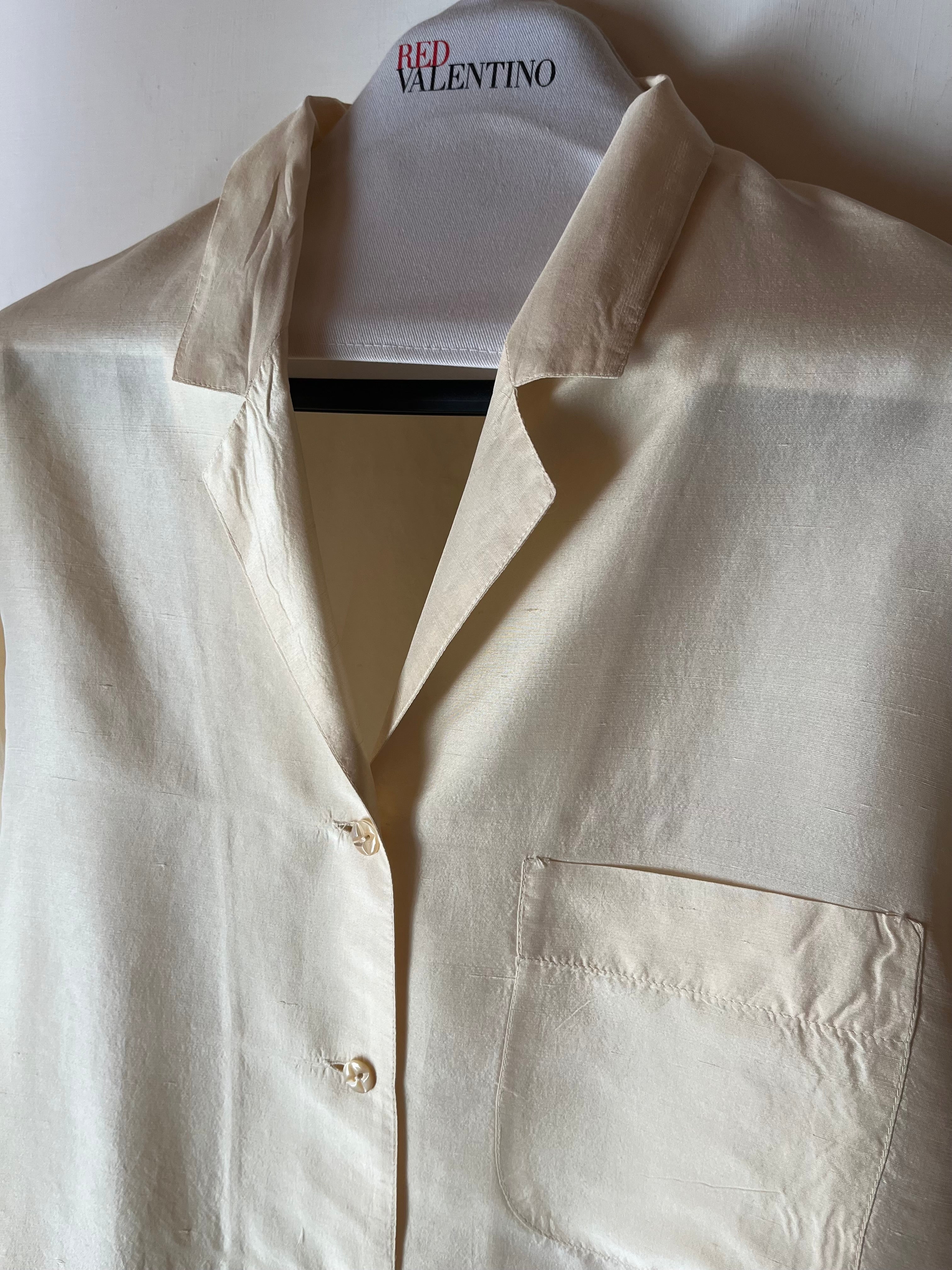 Camicia Max Mara in Pura Seta - panna