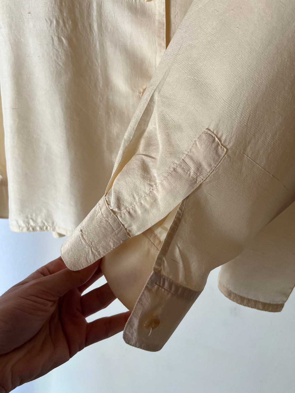 Camicia Max Mara in Pura Seta - panna