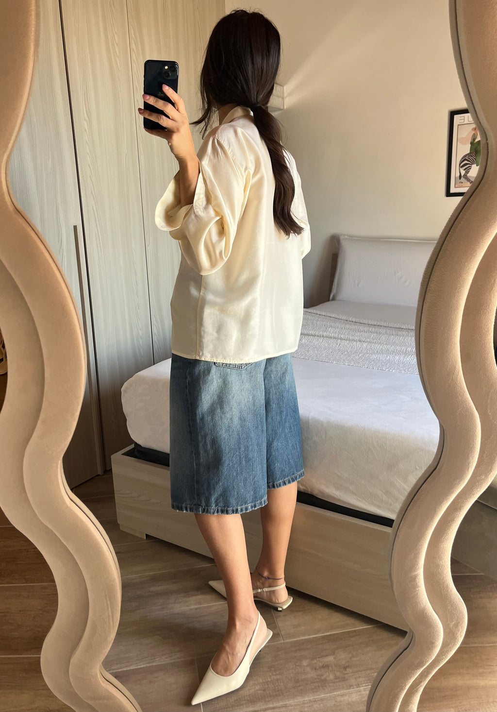 Camicia Max Mara in Pura Seta - panna