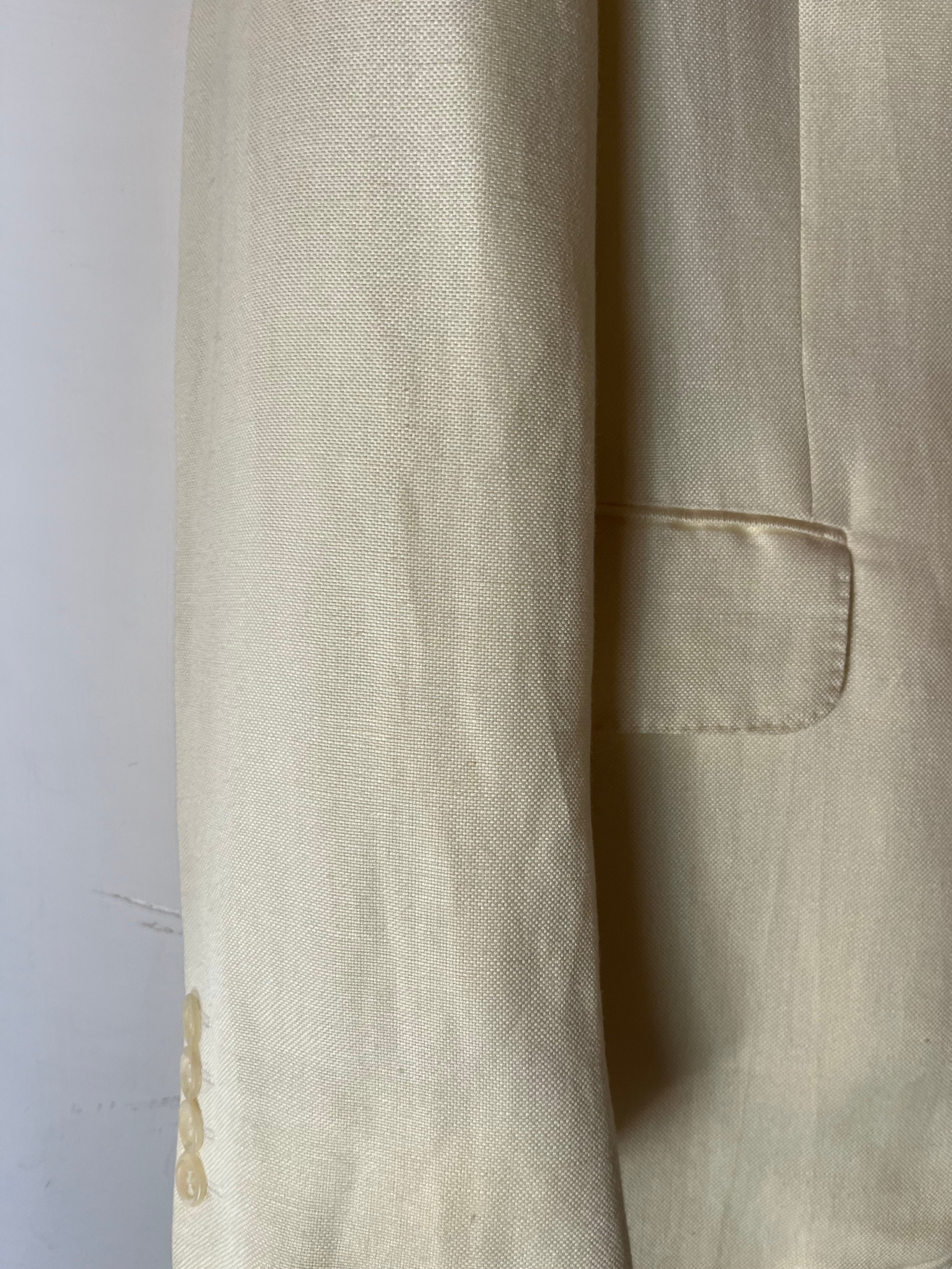 Blazer Sartoriale Marlane in Puro Lino - Panna