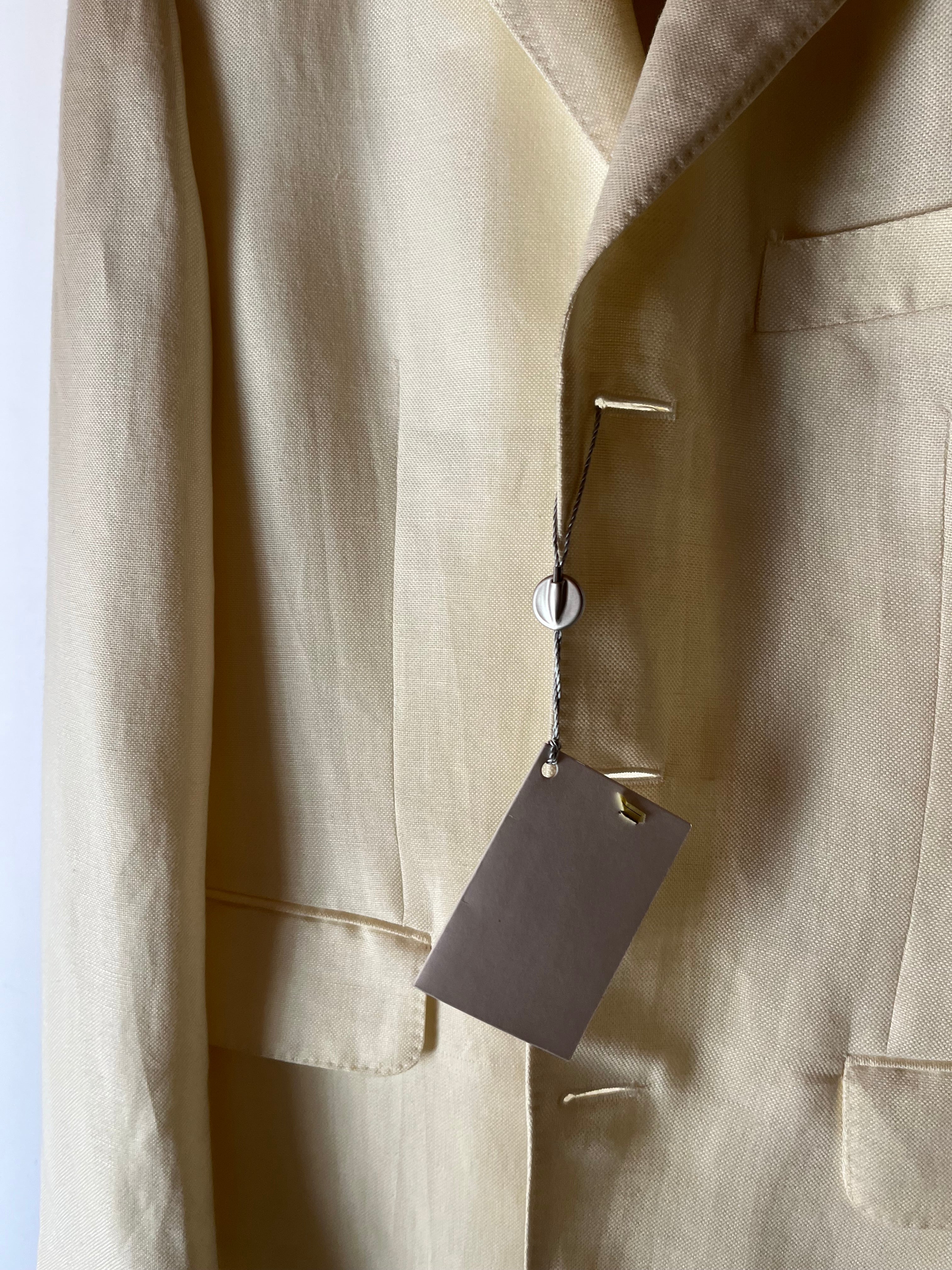Blazer Sartoriale Marlane in Puro Lino - Panna