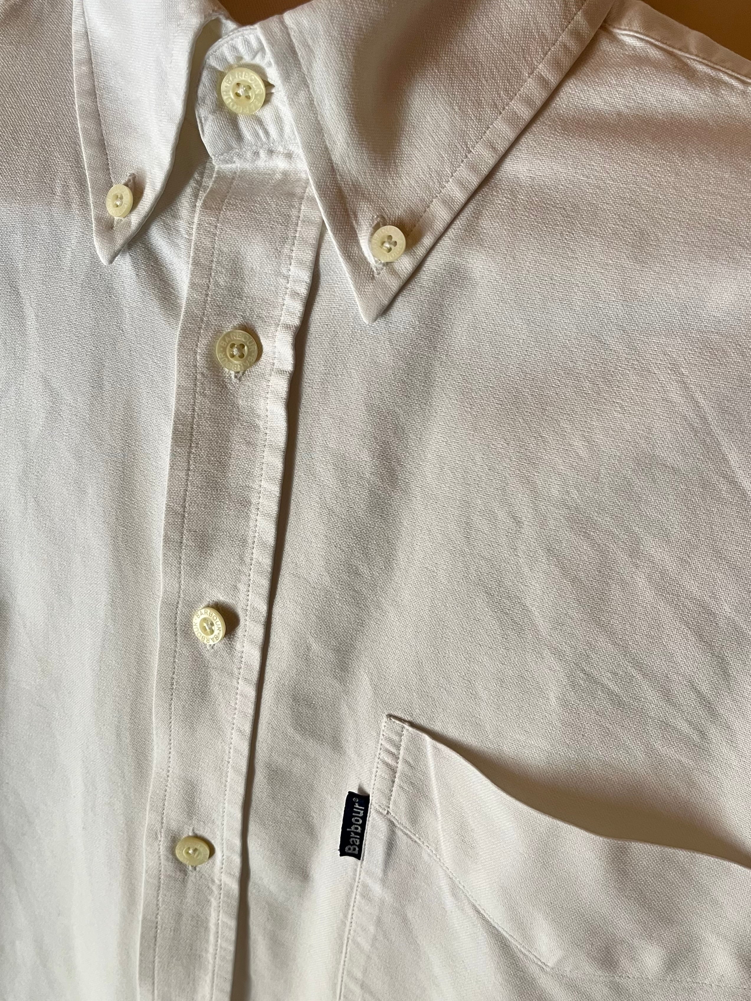 Barbour shirt Oxford Bianca