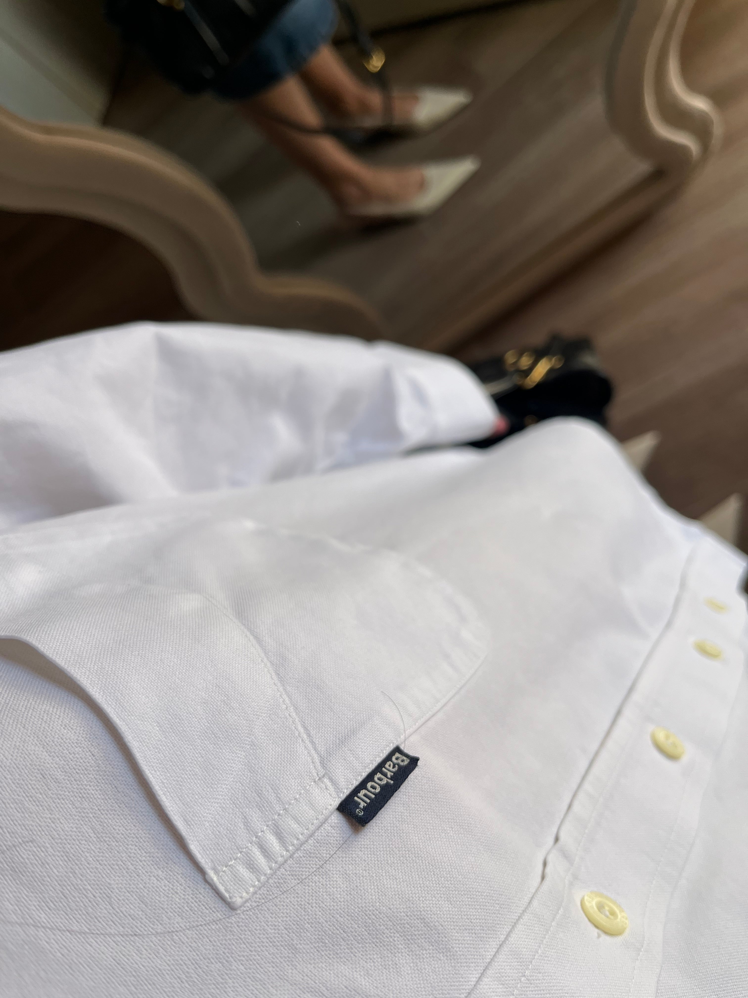 Barbour shirt Oxford Bianca