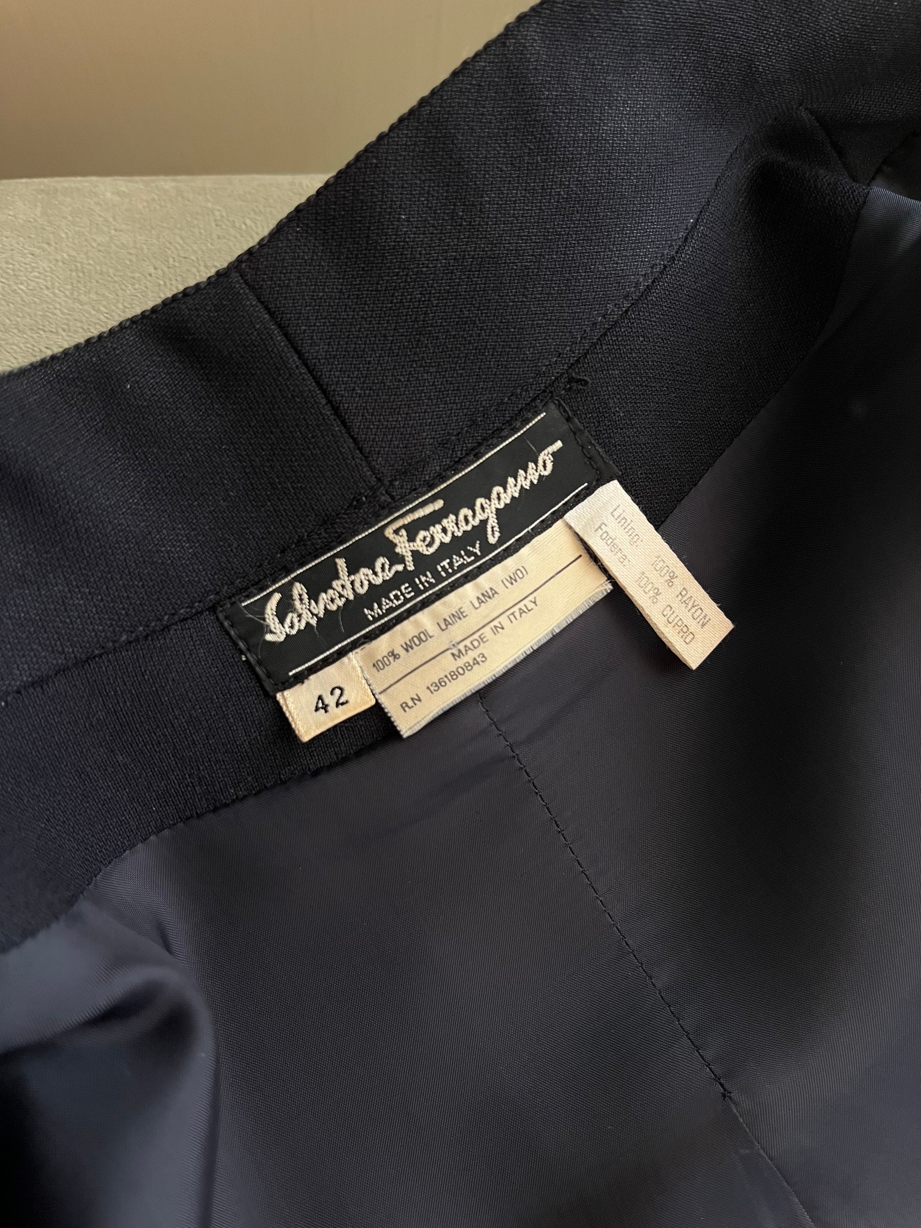 Blazer Archivio Salvatore Ferragamo blu Navy