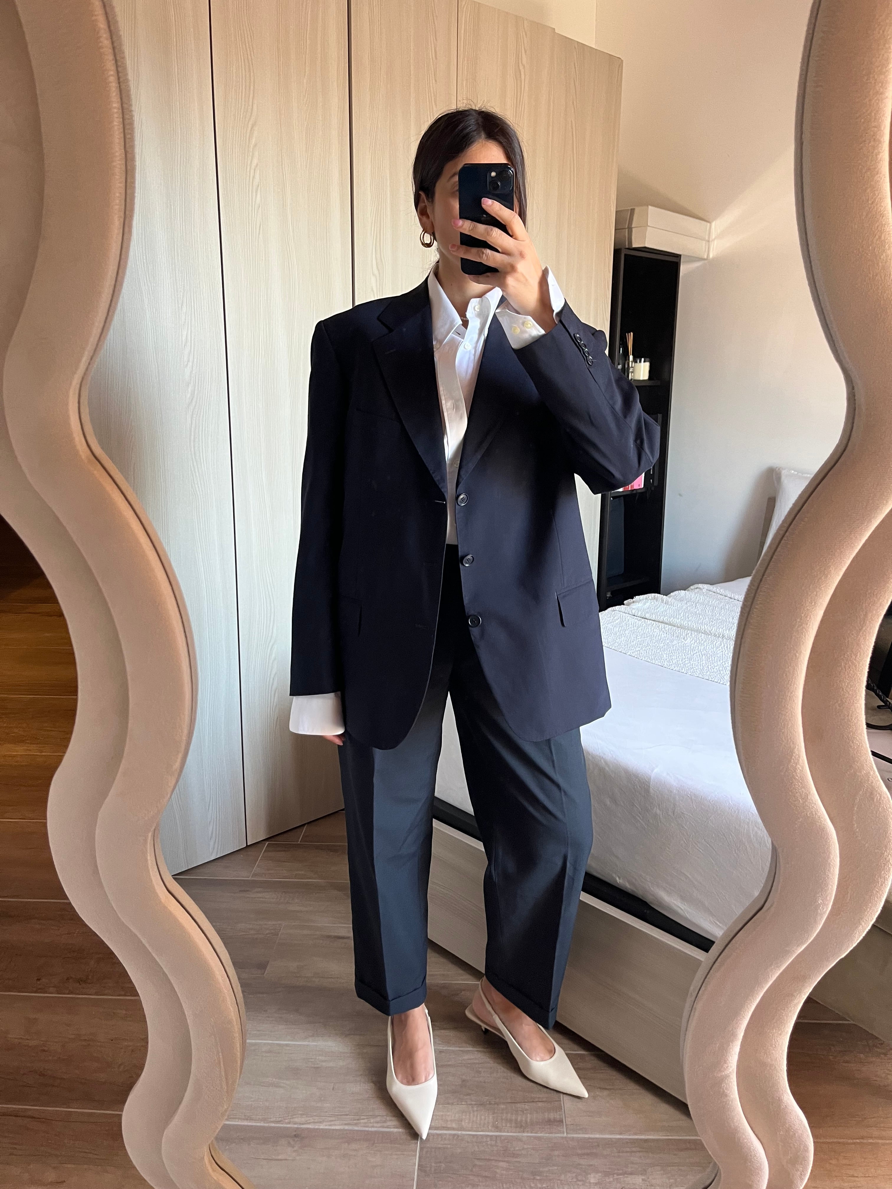 Blazer Sartoriale No Iron Made in Italy in Fresco Lana 120’s Navy Essential