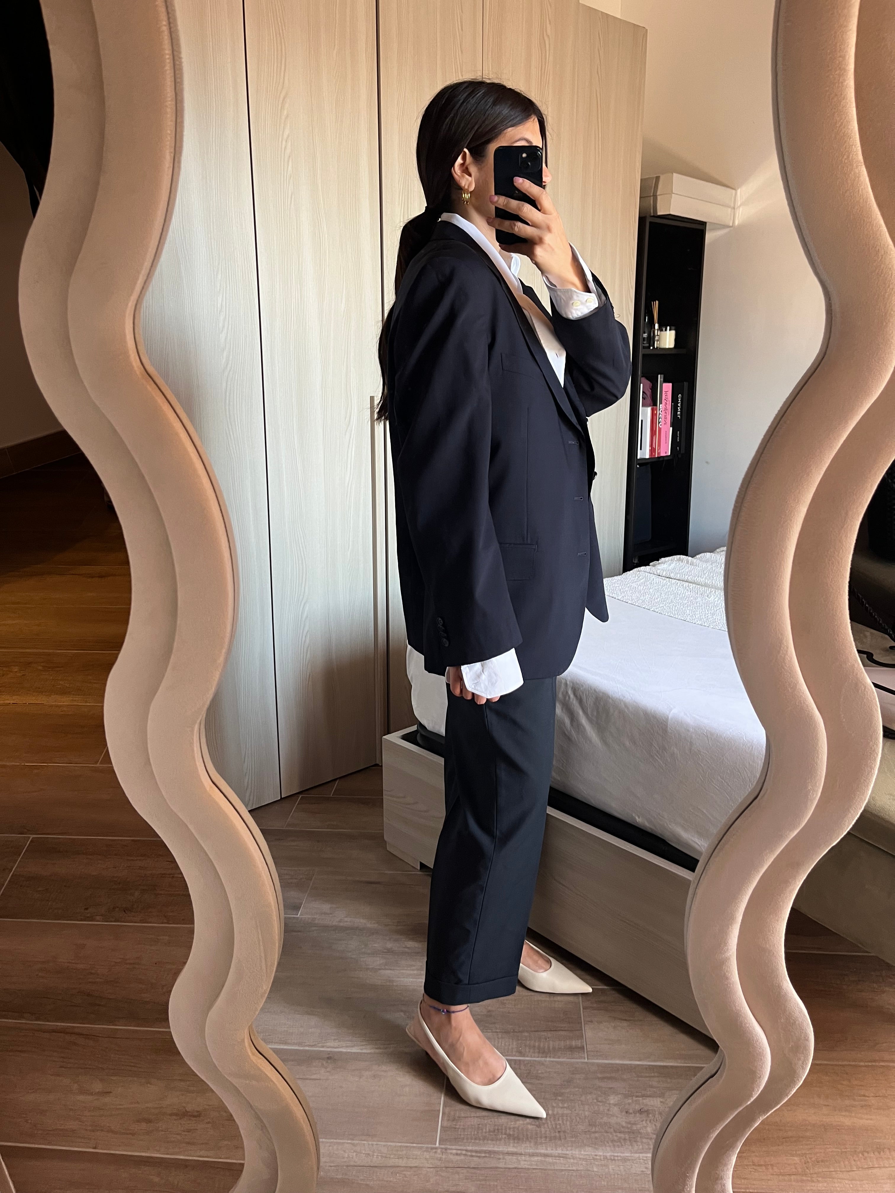 Blazer Sartoriale No Iron Made in Italy in Fresco Lana 120’s Navy Essential