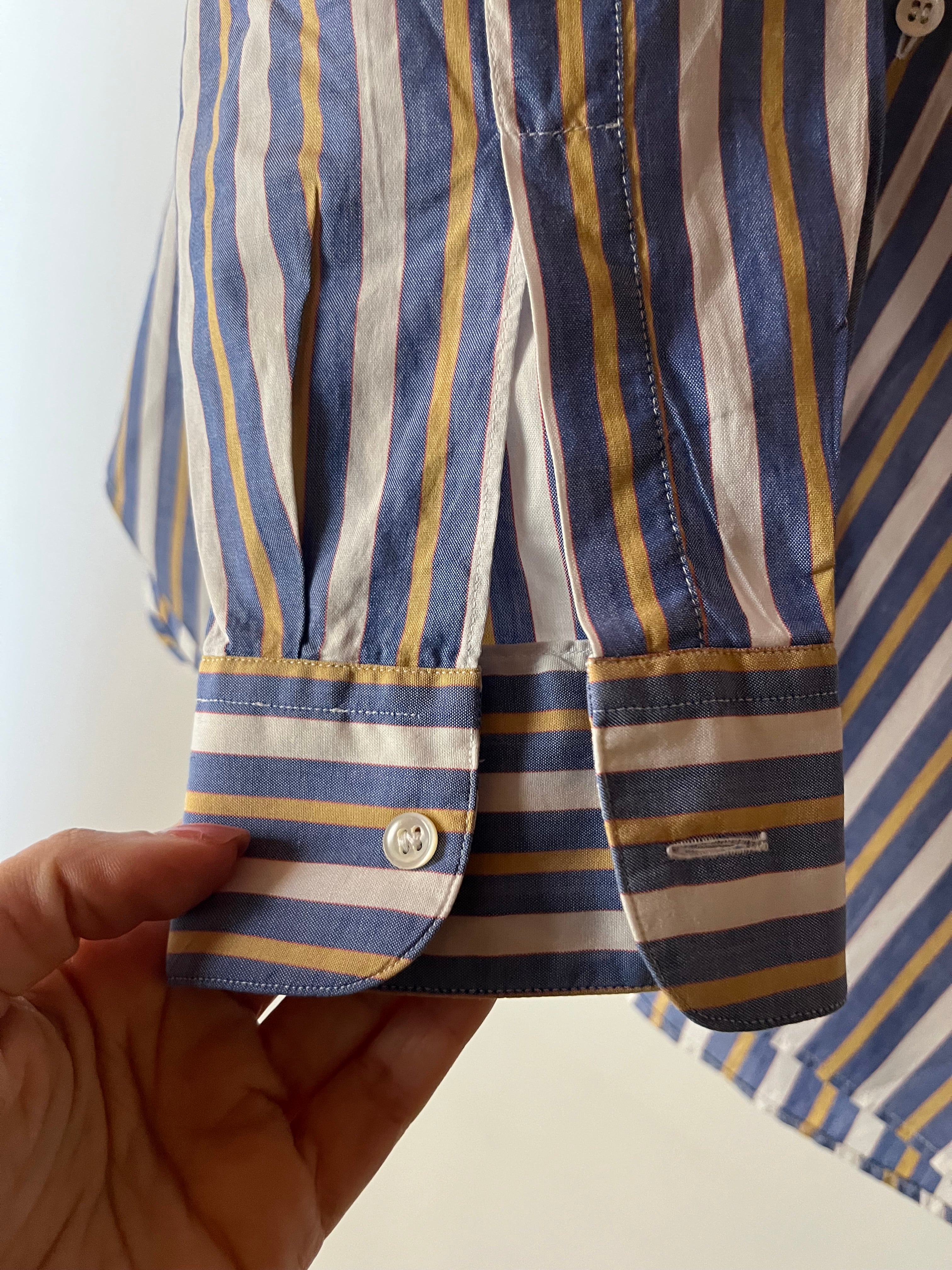Archivio Valentino Garavani Chemises in Cotone a Righe - giallo e blu