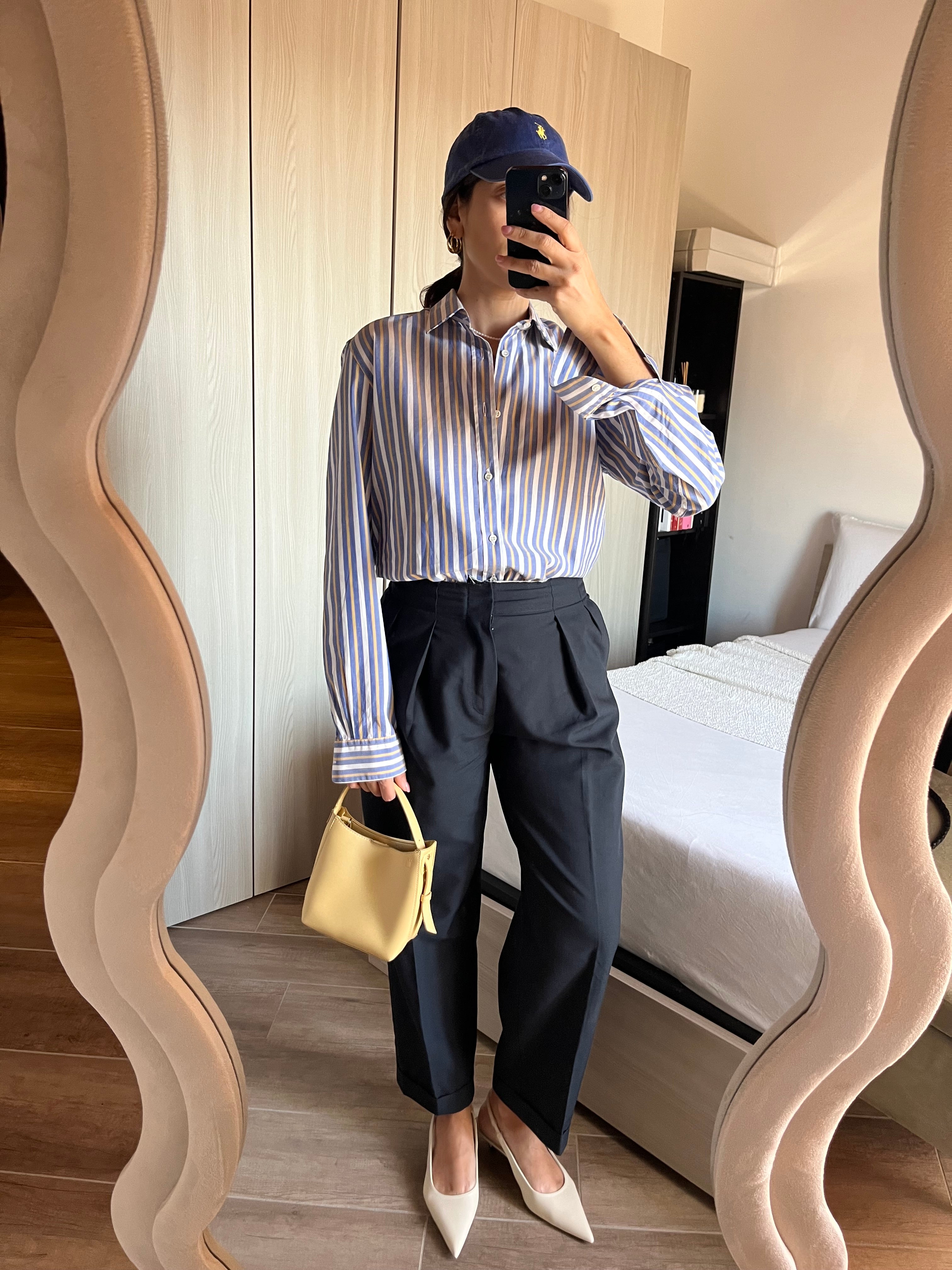 Archivio Valentino Garavani Chemises in Cotone a Righe - giallo e blu