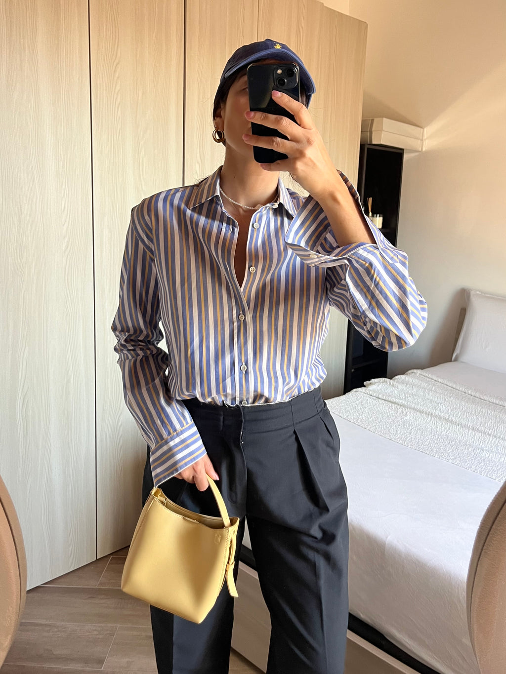 Archivio Valentino Garavani Chemises in Cotone a Righe - giallo e blu