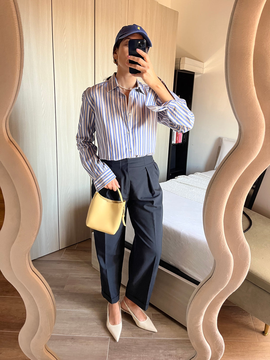 Archivio Valentino Garavani Chemises in Cotone a Righe - giallo e blu