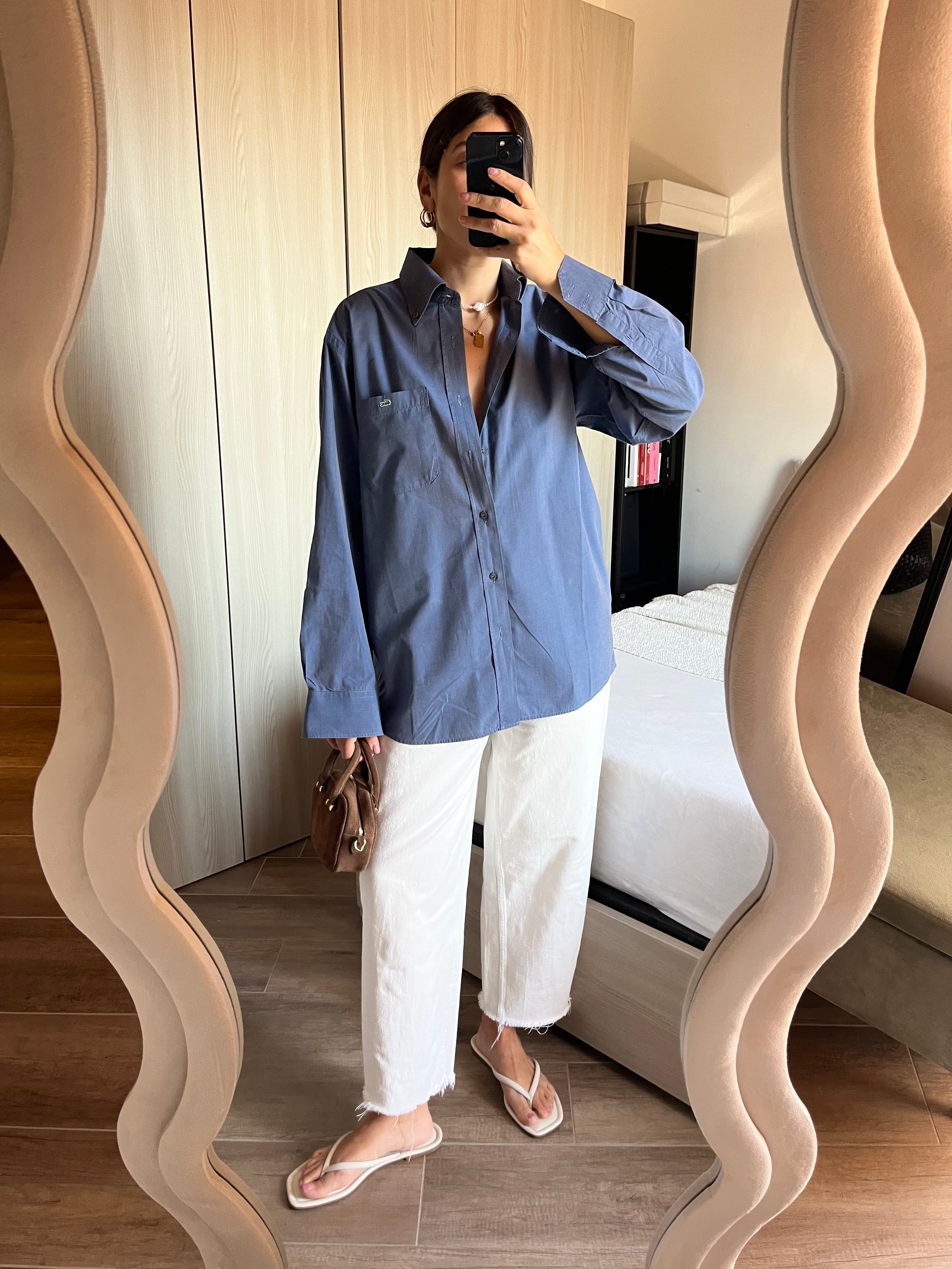 Camicia Lacoste in Cotone carta da zucchero