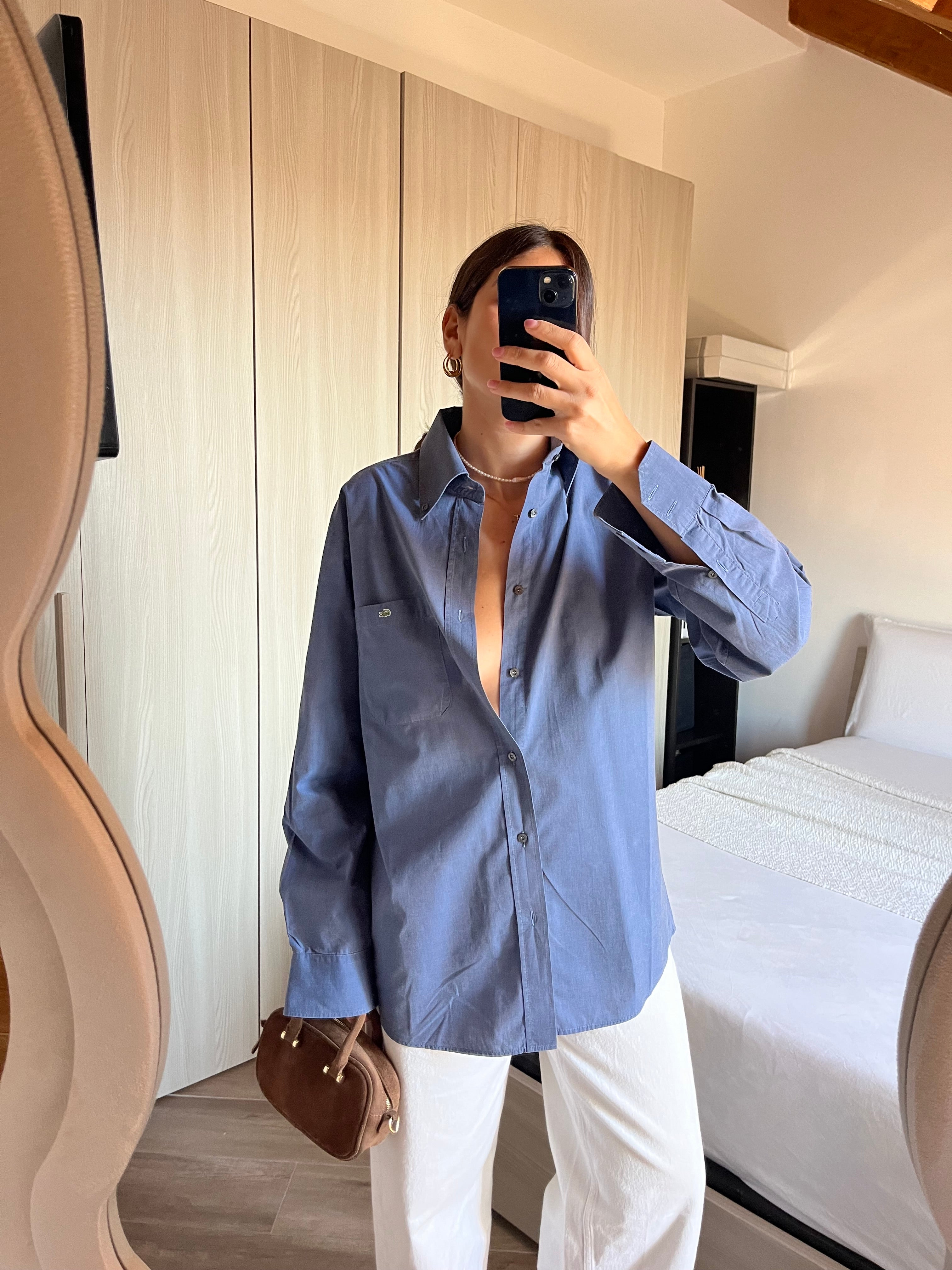 Camicia Lacoste in Cotone carta da zucchero