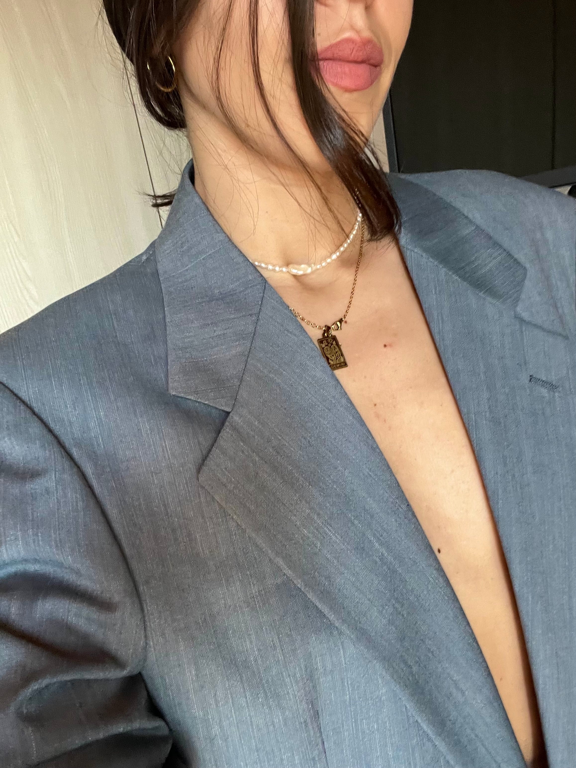 Blazer Sartoriale Monopetto Made in Italy in Fresco Lana blue sky