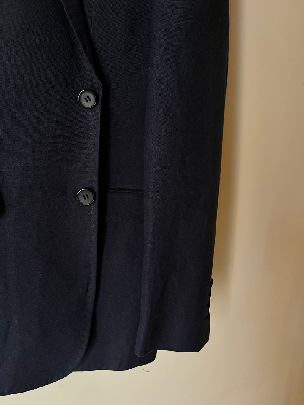 Blazer Sartoriale Made in Italy in Puro Lino Navy Essential