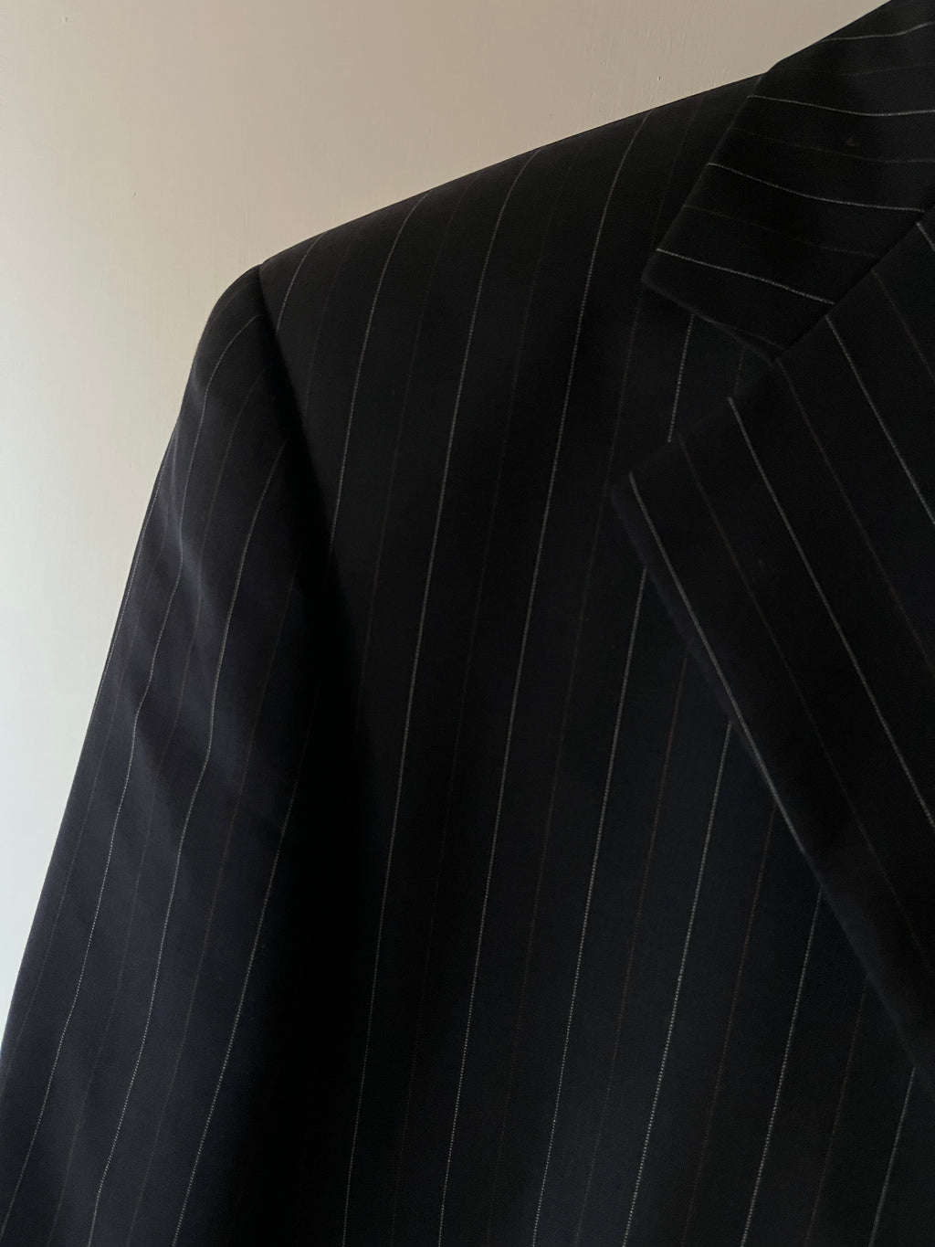 Blazer Sartoriale Gessato in Fresco Lana Bordeaux Navy Stripes bordeaux